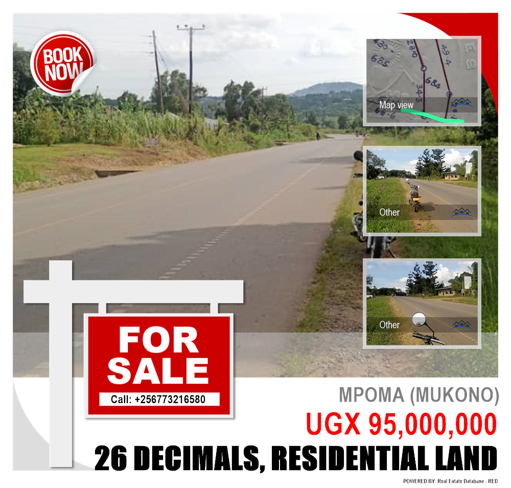 Residential Land  for sale in Mpoma Mukono Uganda, code: 216472