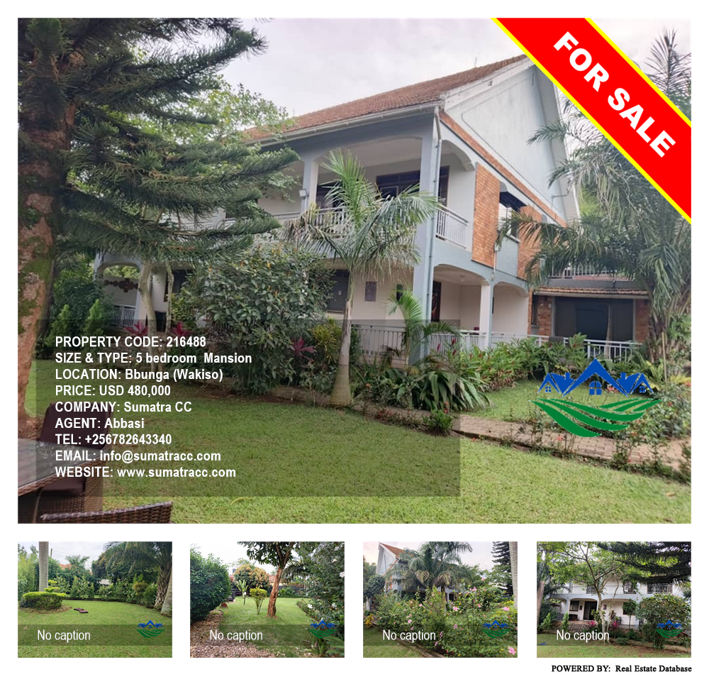 5 bedroom Mansion  for sale in Bbunga Wakiso Uganda, code: 216488