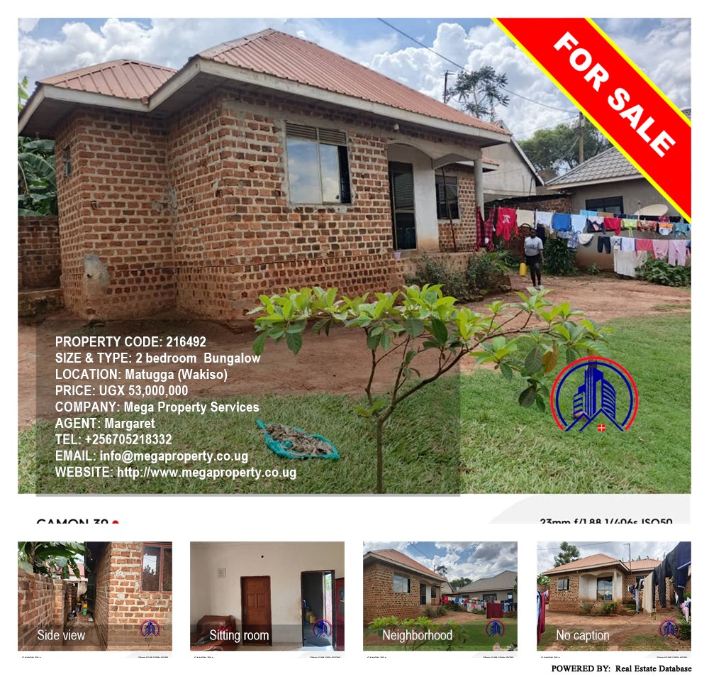 2 bedroom Bungalow  for sale in Matugga Wakiso Uganda, code: 216492