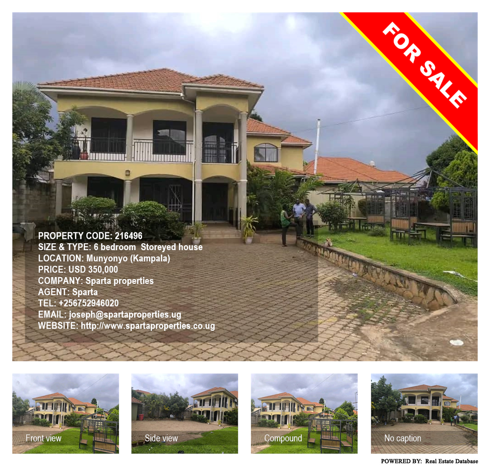 6 bedroom Storeyed house  for sale in Munyonyo Kampala Uganda, code: 216496