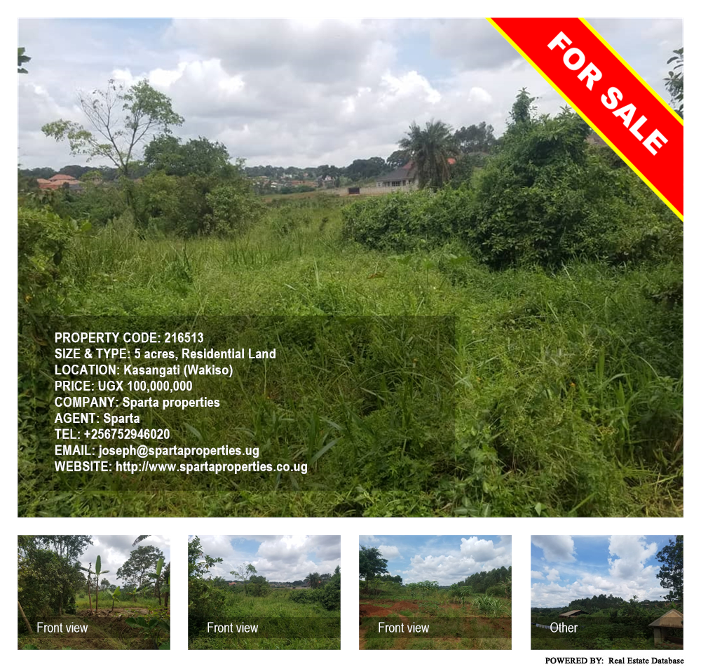 Residential Land  for sale in Kasangati Wakiso Uganda, code: 216513