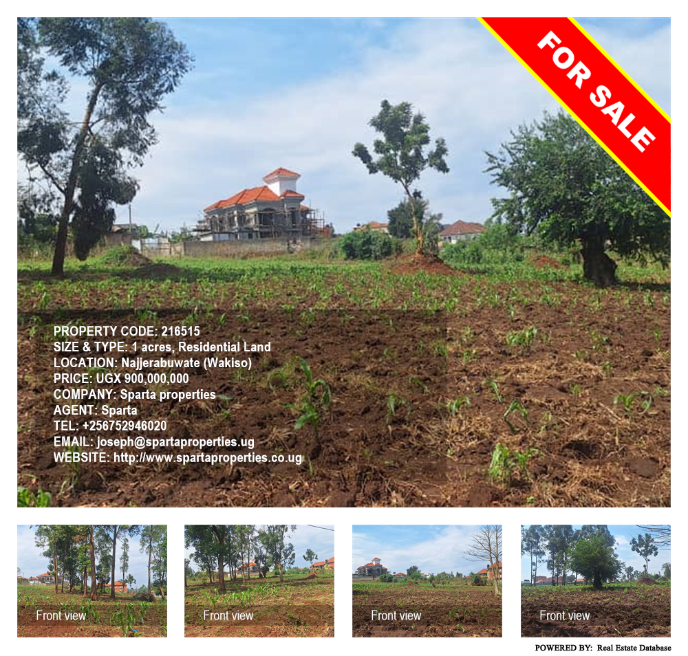 Residential Land  for sale in Najjerabuwate Wakiso Uganda, code: 216515