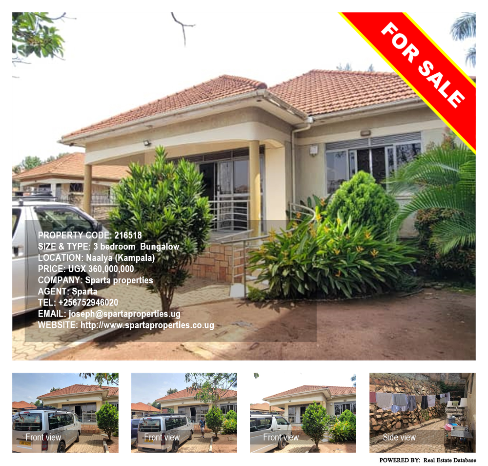 3 bedroom Bungalow  for sale in Naalya Kampala Uganda, code: 216518