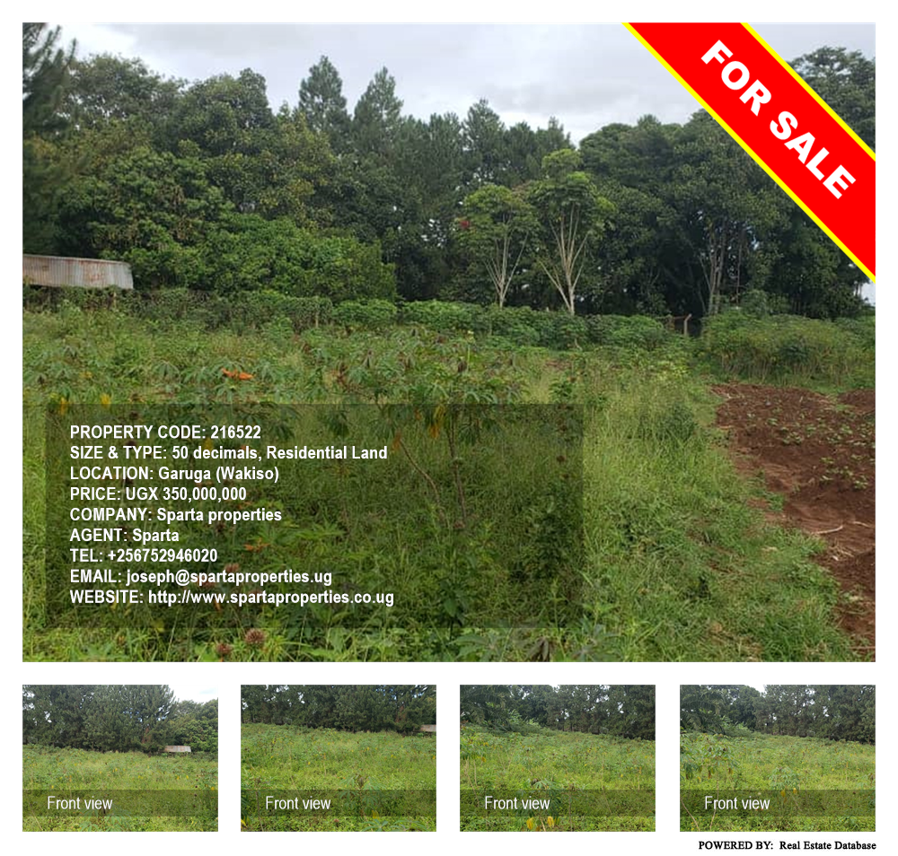 Residential Land  for sale in Garuga Wakiso Uganda, code: 216522