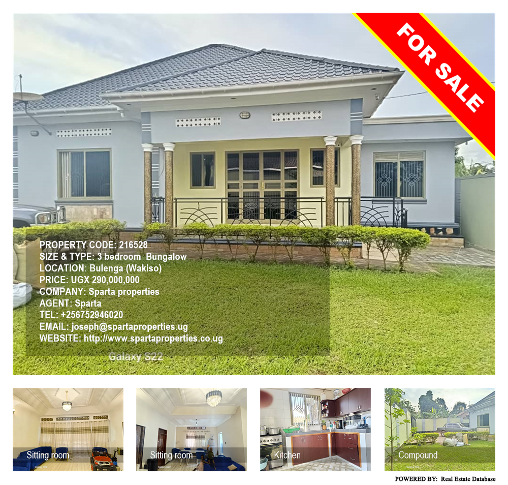 3 bedroom Bungalow  for sale in Bulenga Wakiso Uganda, code: 216528