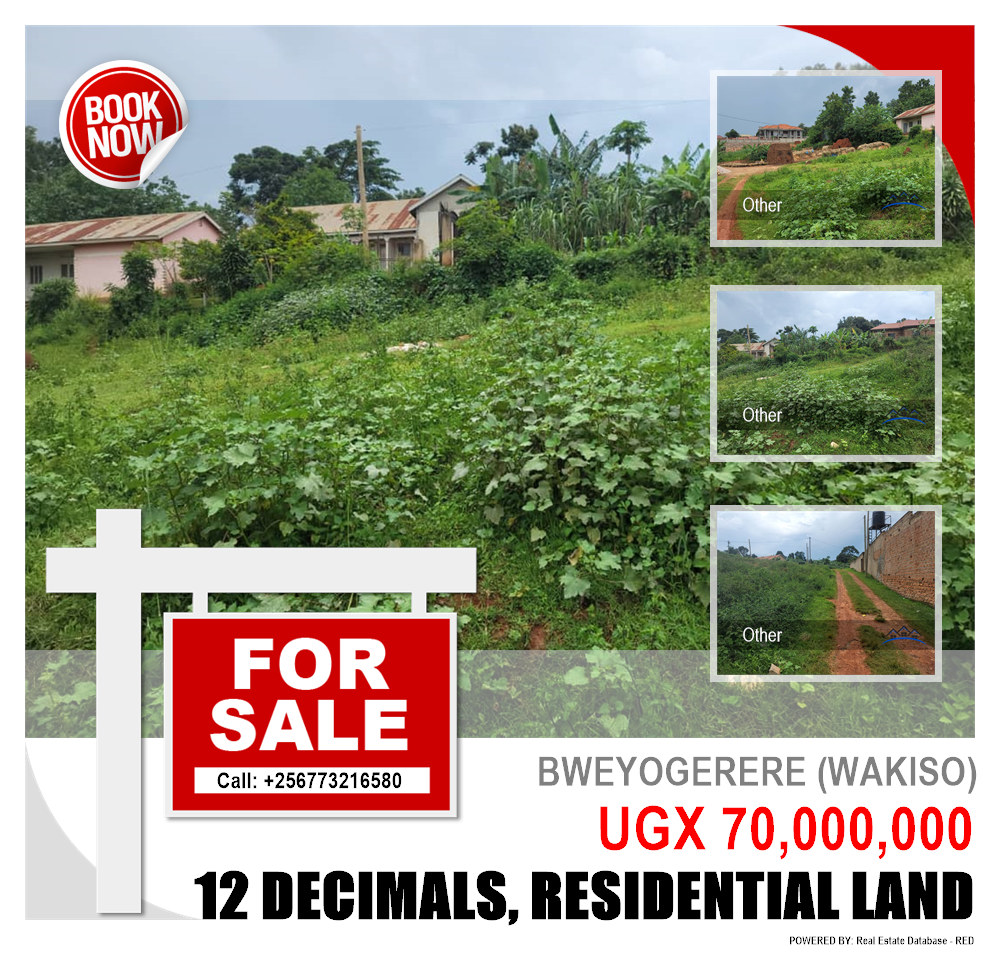 Residential Land  for sale in Bweyogerere Wakiso Uganda, code: 216529