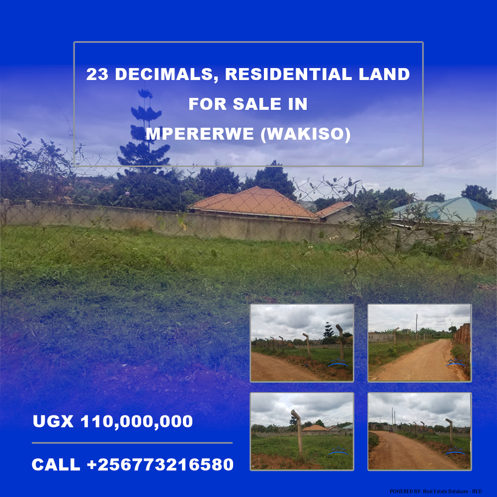 Residential Land  for sale in Mpererwe Wakiso Uganda, code: 216533