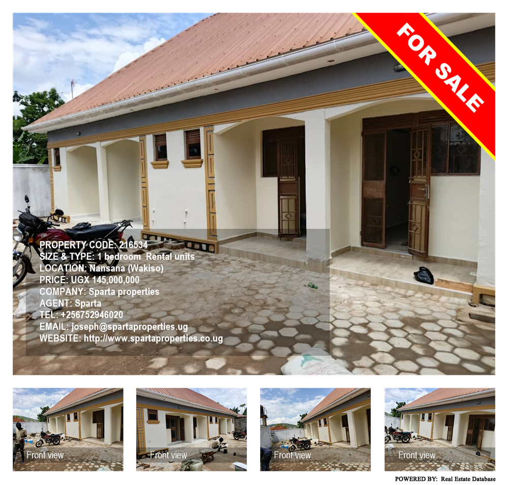 1 bedroom Rental units  for sale in Nansana Wakiso Uganda, code: 216534