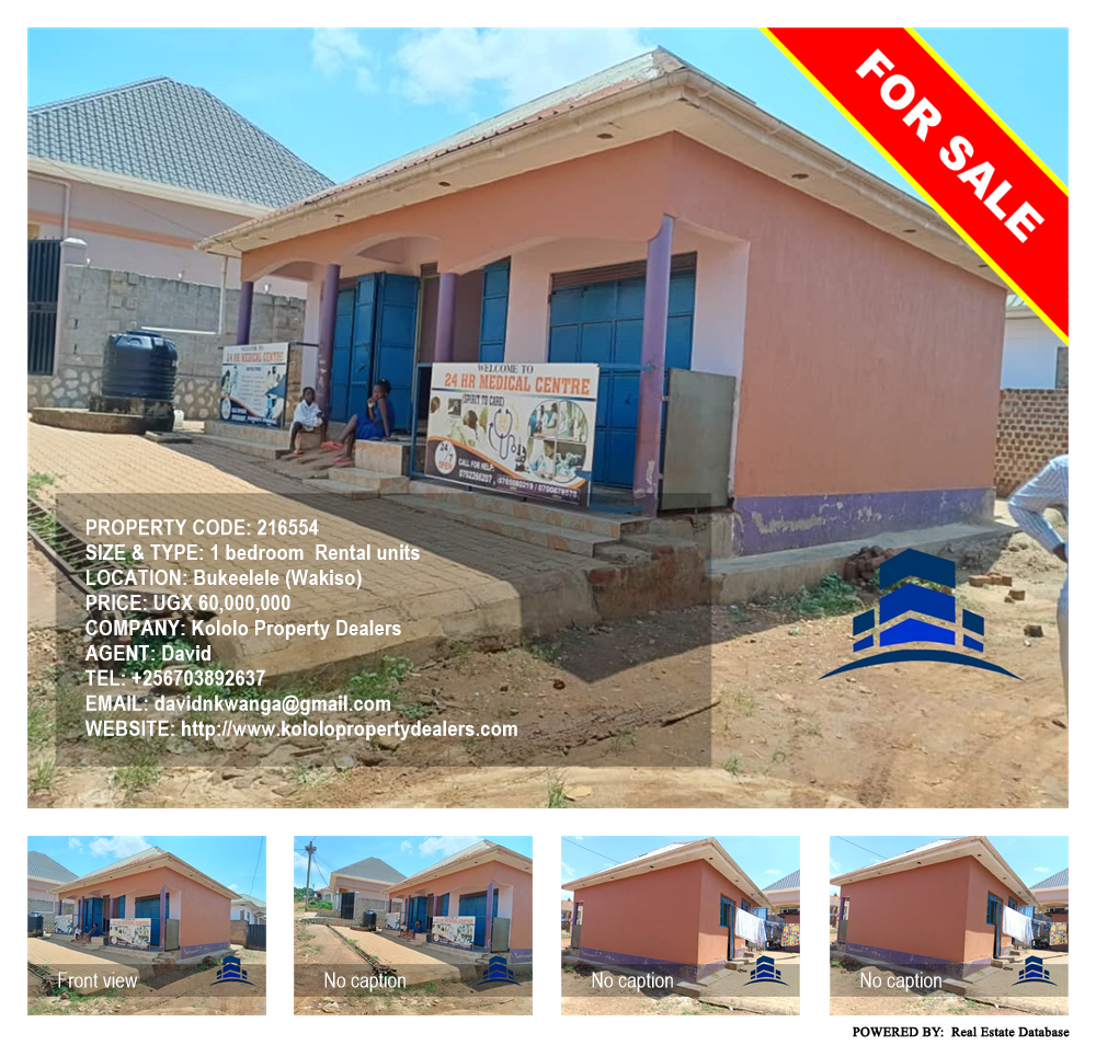 1 bedroom Rental units  for sale in Bukeelele Wakiso Uganda, code: 216554