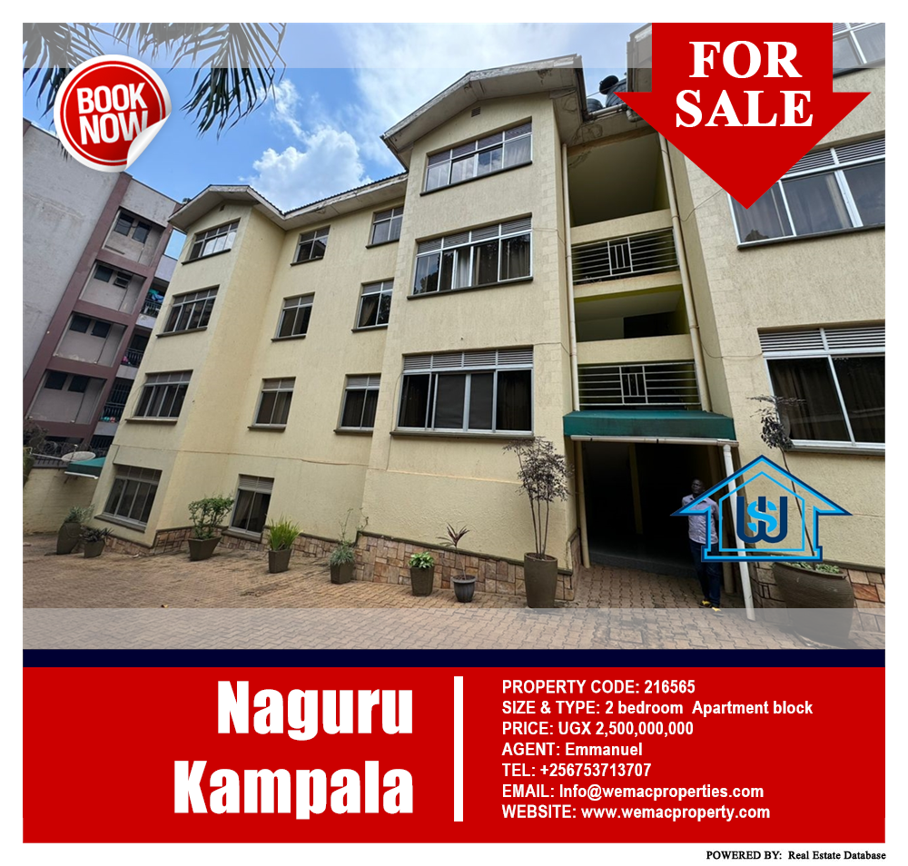 2 bedroom Apartment block  for sale in Naguru Kampala Uganda, code: 216565