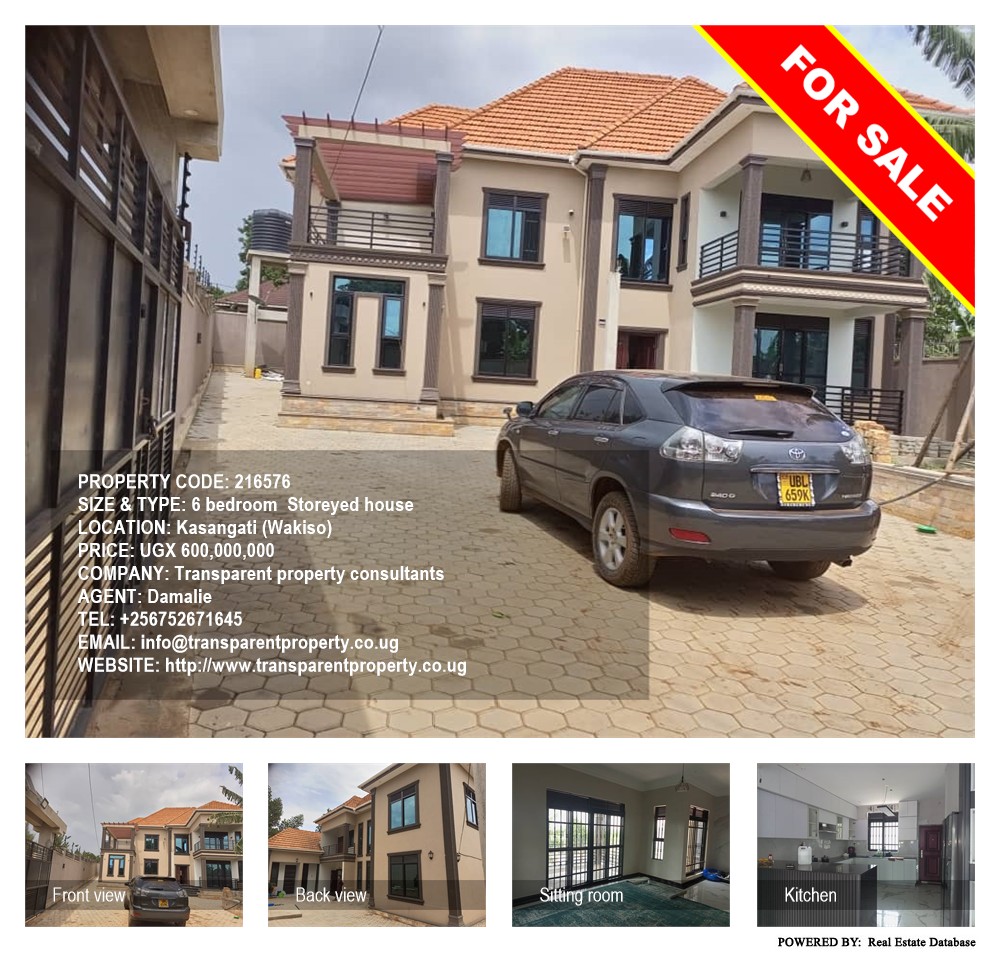 6 bedroom Storeyed house  for sale in Kasangati Wakiso Uganda, code: 216576