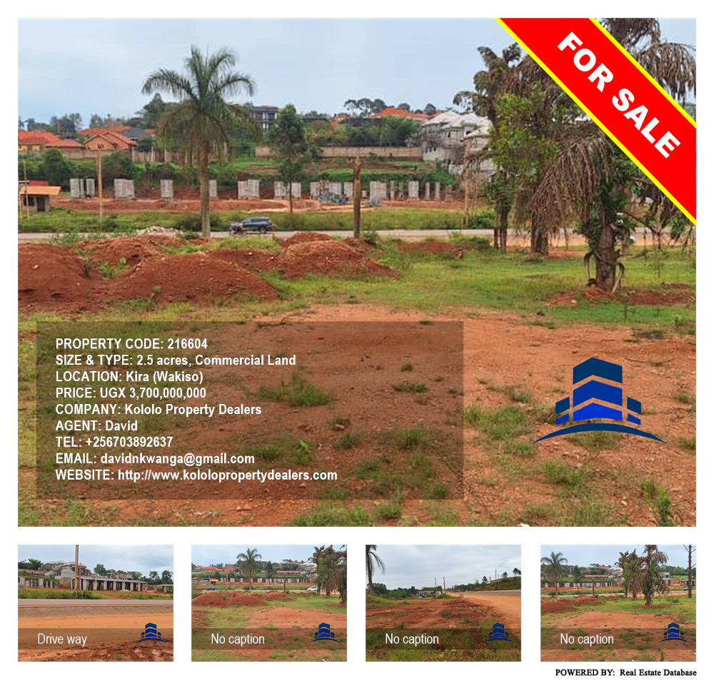 Commercial Land  for sale in Kira Wakiso Uganda, code: 216604