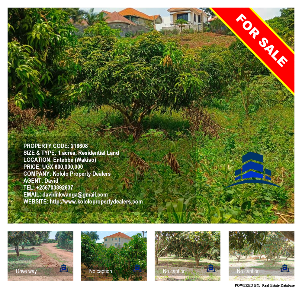 Residential Land  for sale in Entebbe Wakiso Uganda, code: 216608