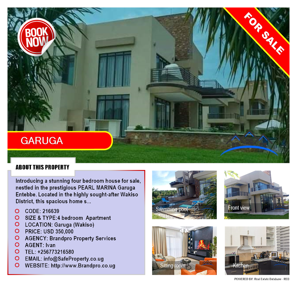 4 bedroom Apartment  for sale in Garuga Wakiso Uganda, code: 216639