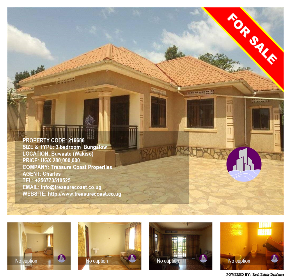 3 bedroom Bungalow  for sale in Buwaate Wakiso Uganda, code: 216686