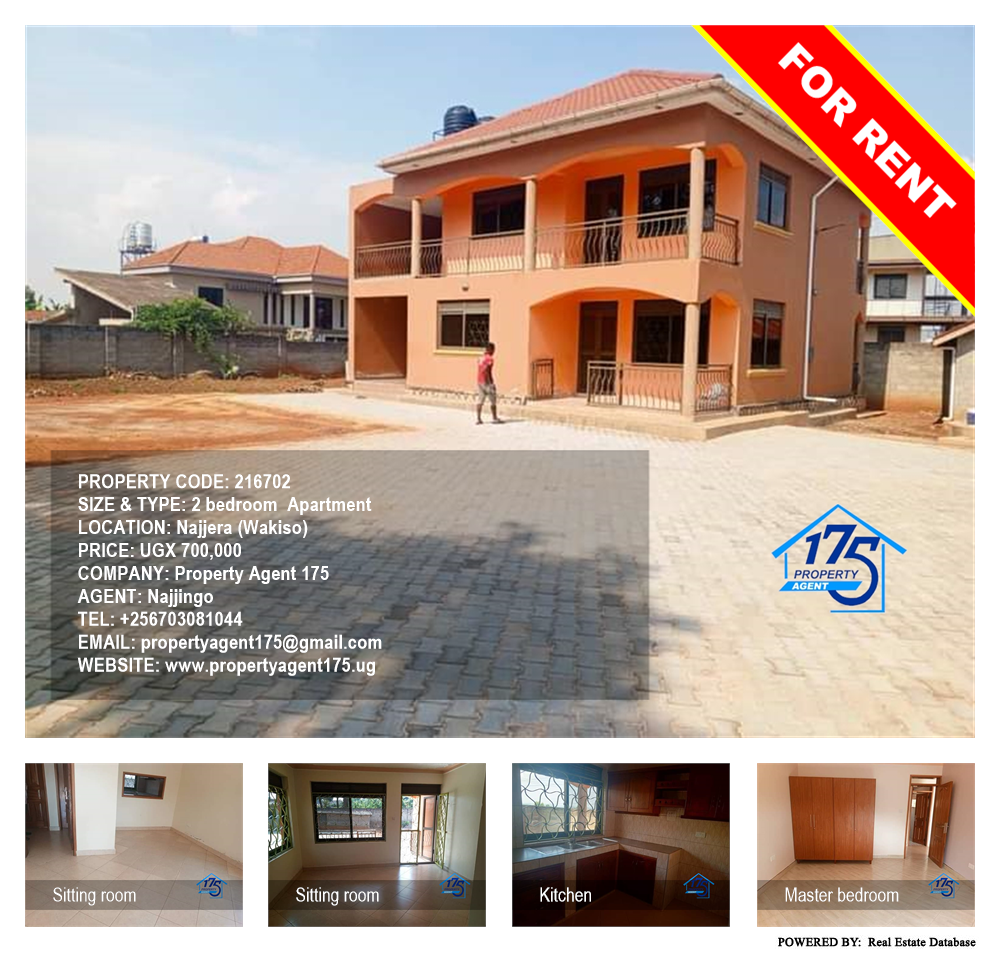 2 bedroom Apartment  for rent in Najjera Wakiso Uganda, code: 216702