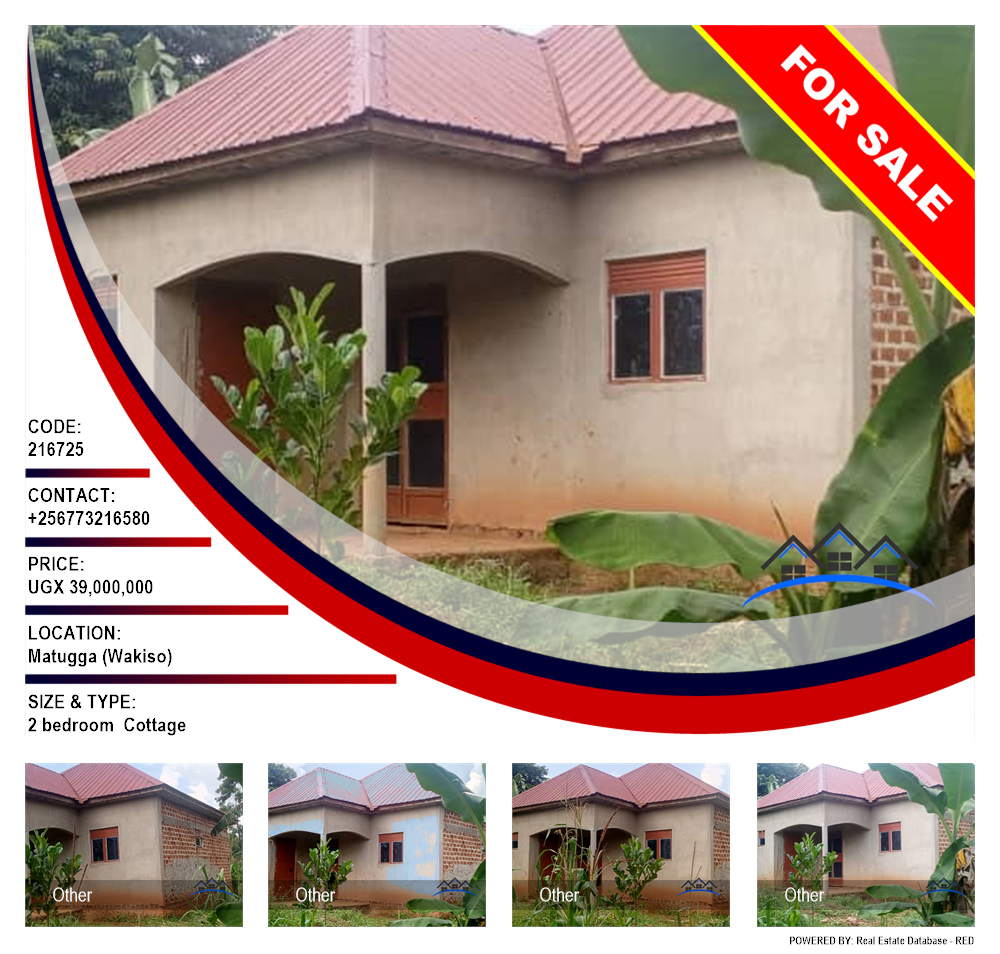 2 bedroom Cottage  for sale in Matugga Wakiso Uganda, code: 216725