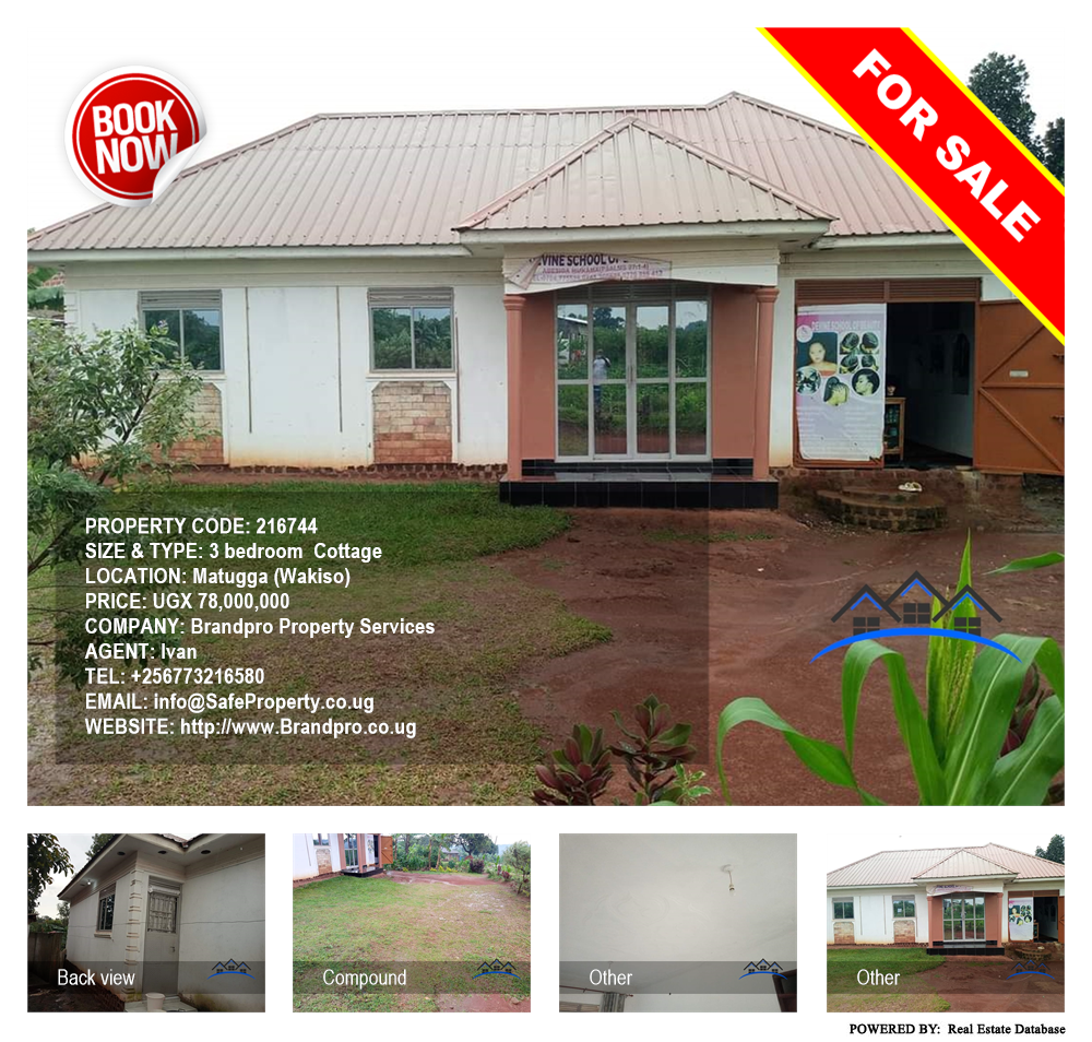 3 bedroom Cottage  for sale in Matugga Wakiso Uganda, code: 216744