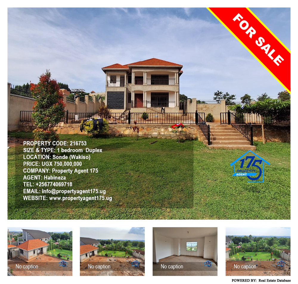 1 bedroom Duplex  for sale in Sonde Wakiso Uganda, code: 216753