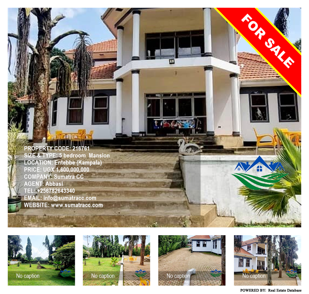 5 bedroom Mansion  for sale in Entebbe Kampala Uganda, code: 216761