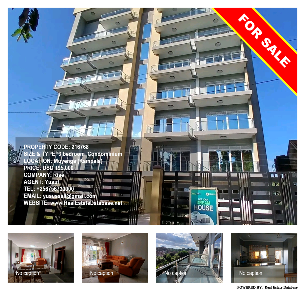 3 bedroom Condominium  for sale in Muyenga Kampala Uganda, code: 216768