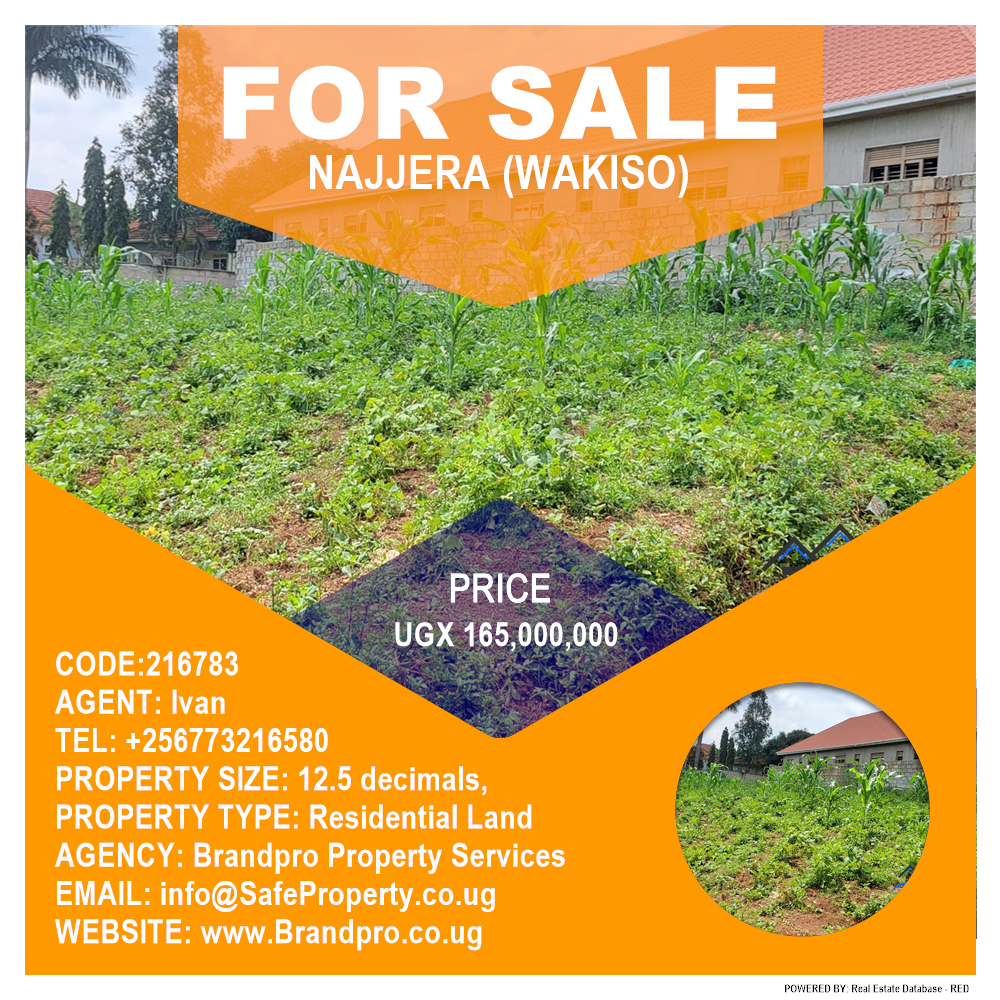 Residential Land  for sale in Najjera Wakiso Uganda, code: 216783