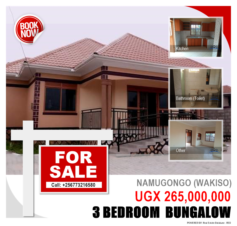 3 bedroom Bungalow  for sale in Namugongo Wakiso Uganda, code: 216806