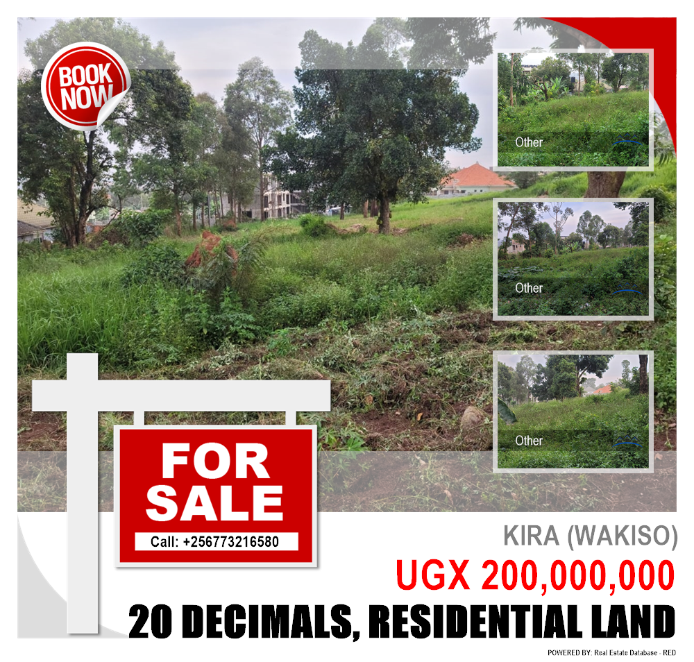 Residential Land  for sale in Kira Wakiso Uganda, code: 216820