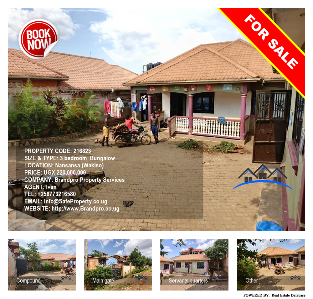 3 bedroom Bungalow  for sale in Nansansa Wakiso Uganda, code: 216823