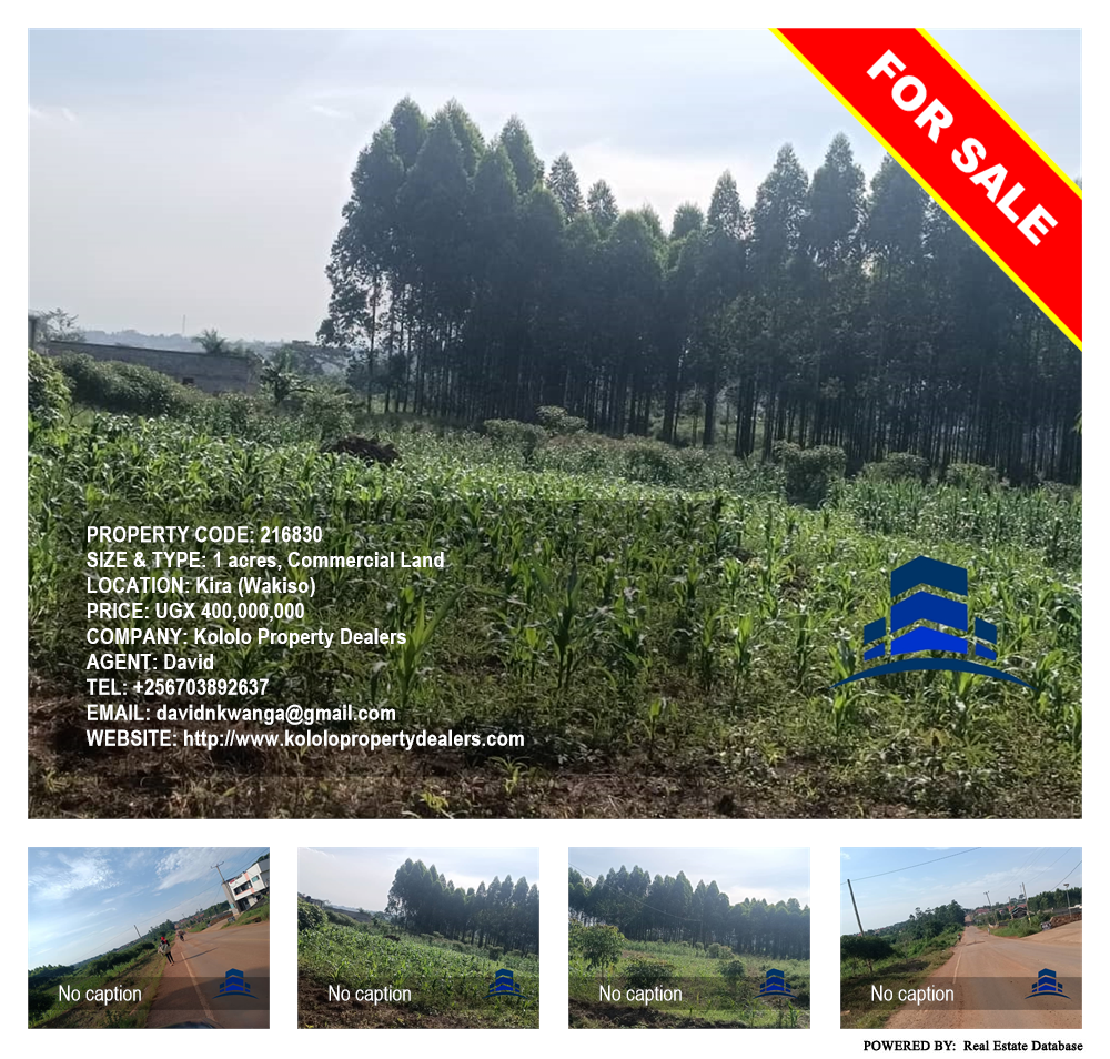 Commercial Land  for sale in Kira Wakiso Uganda, code: 216830