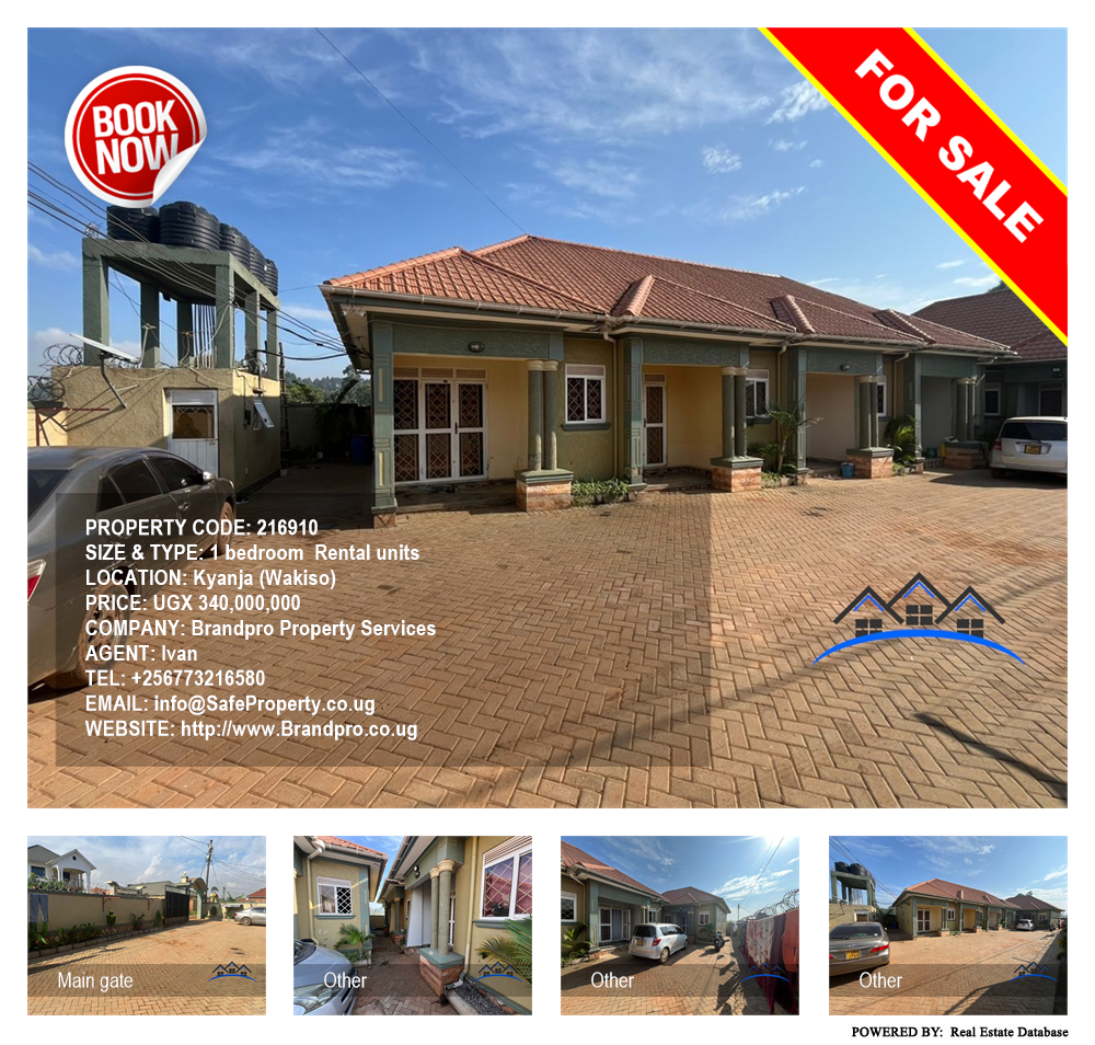 1 bedroom Rental units  for sale in Kyanja Wakiso Uganda, code: 216910