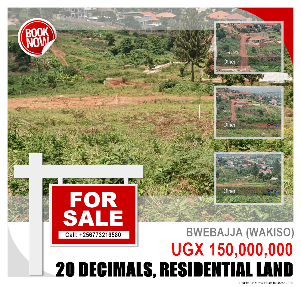 Residential Land  for sale in Bwebajja Wakiso Uganda, code: 216939