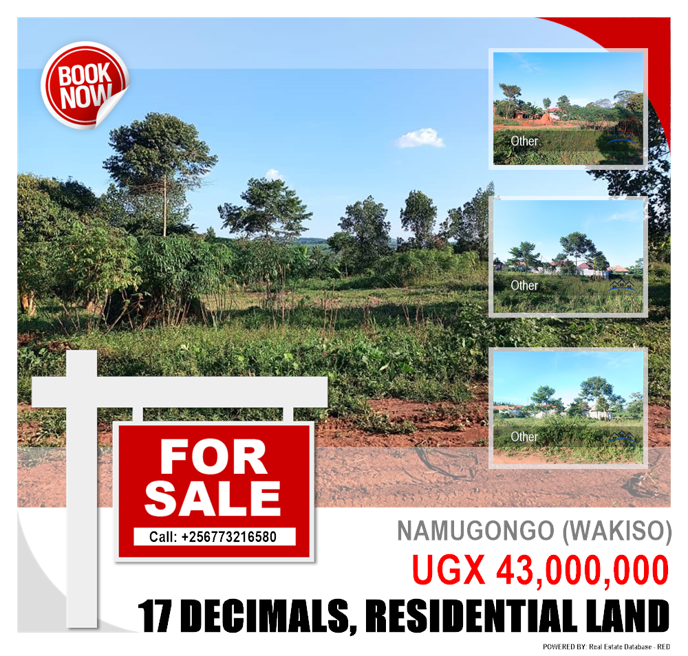 Residential Land  for sale in Namugongo Wakiso Uganda, code: 216941