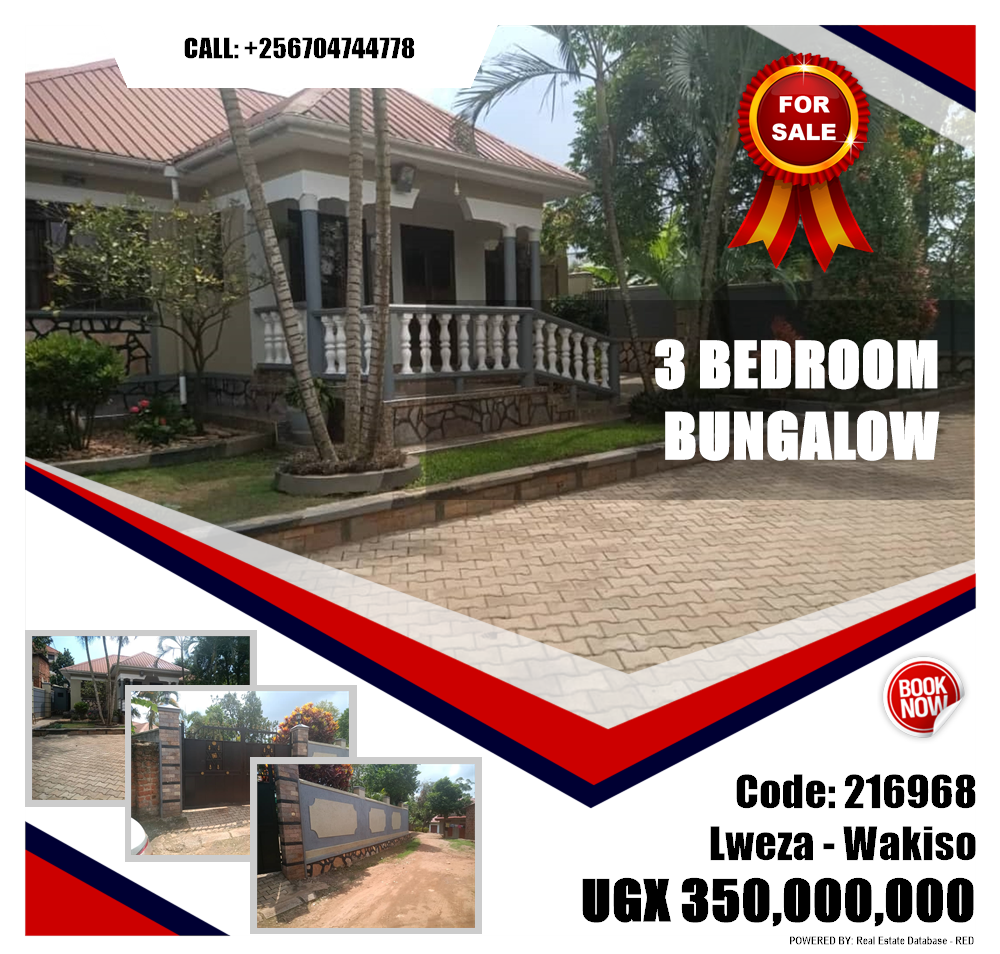 3 bedroom Bungalow  for sale in Lweza Wakiso Uganda, code: 216968