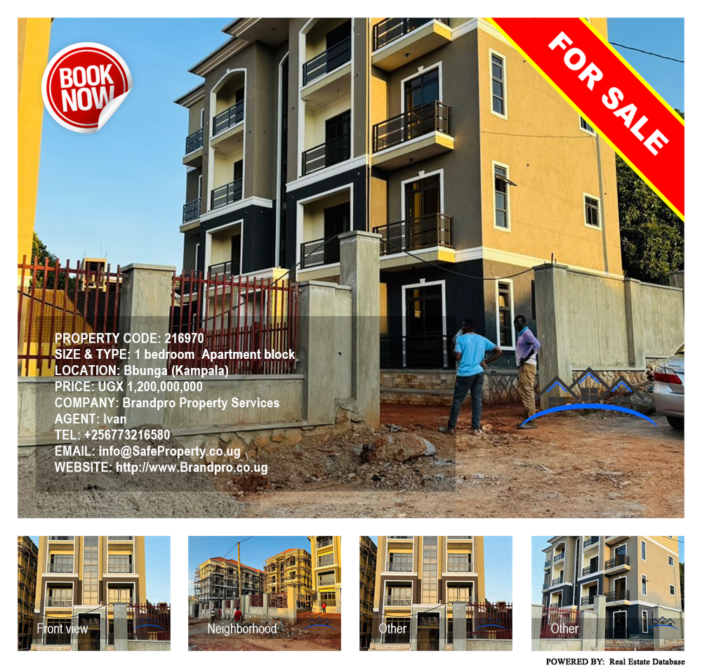 1 bedroom Apartment block  for sale in Bbunga Kampala Uganda, code: 216970