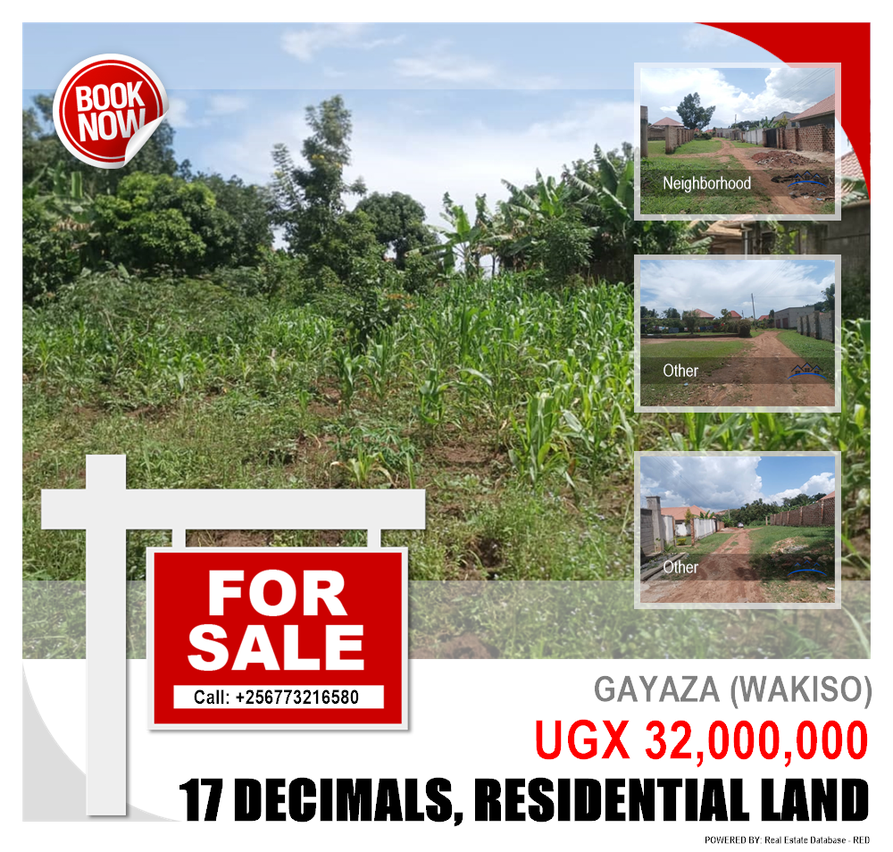 Residential Land  for sale in Gayaza Wakiso Uganda, code: 216976