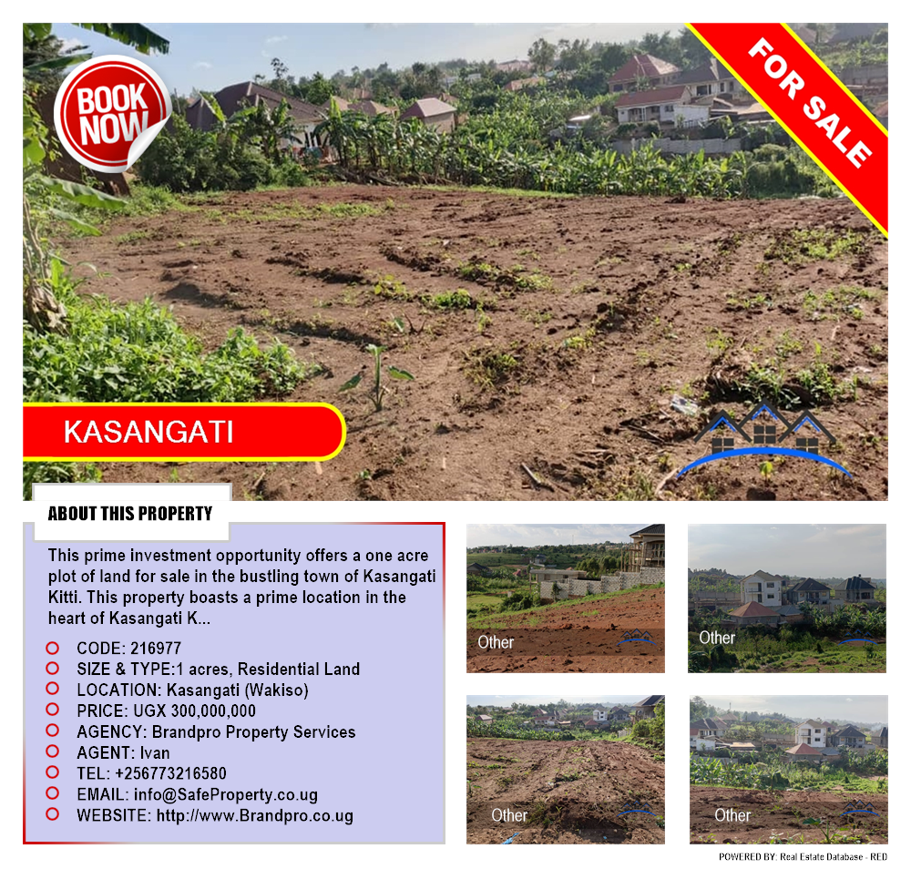 Residential Land  for sale in Kasangati Wakiso Uganda, code: 216977