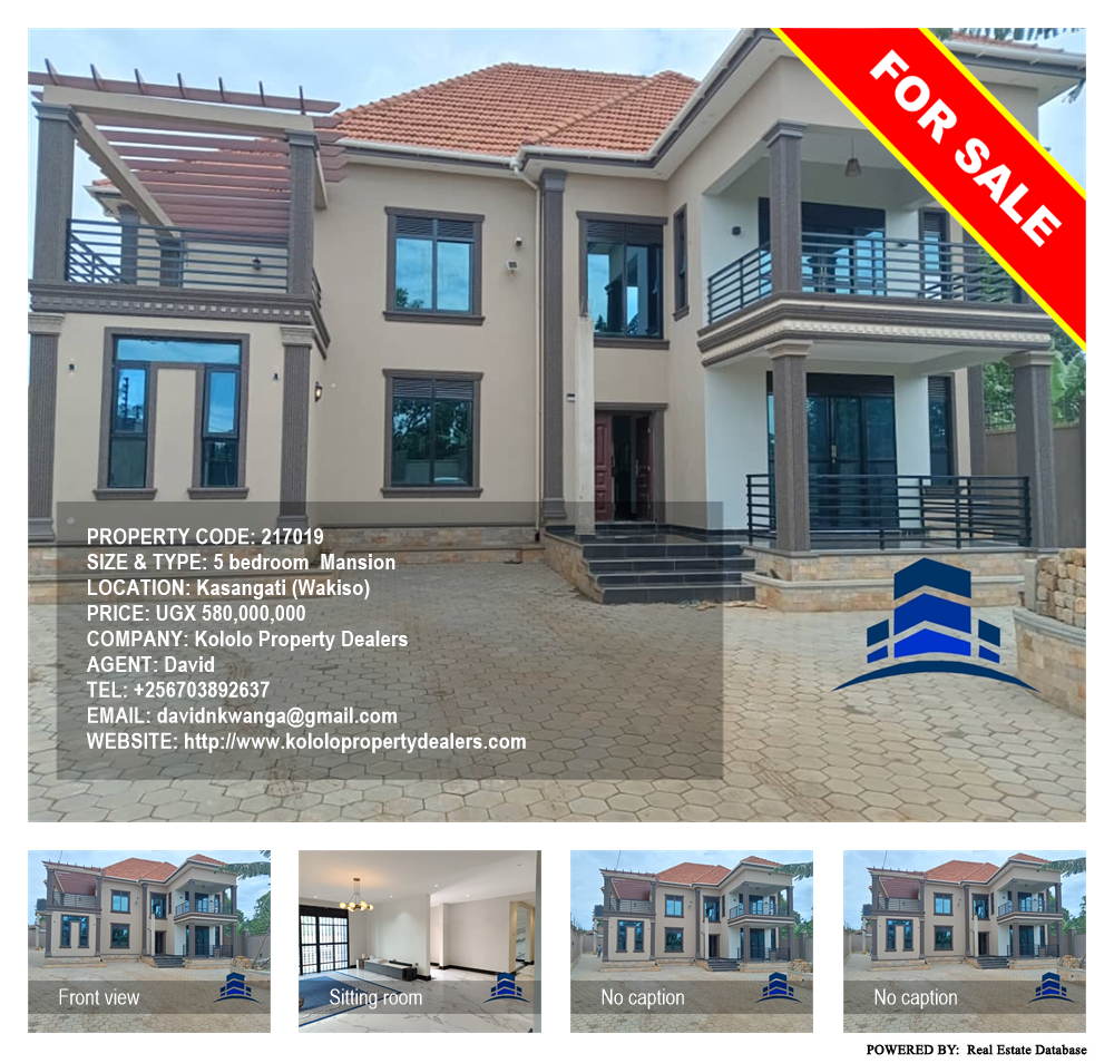 5 bedroom Mansion  for sale in Kasangati Wakiso Uganda, code: 217019