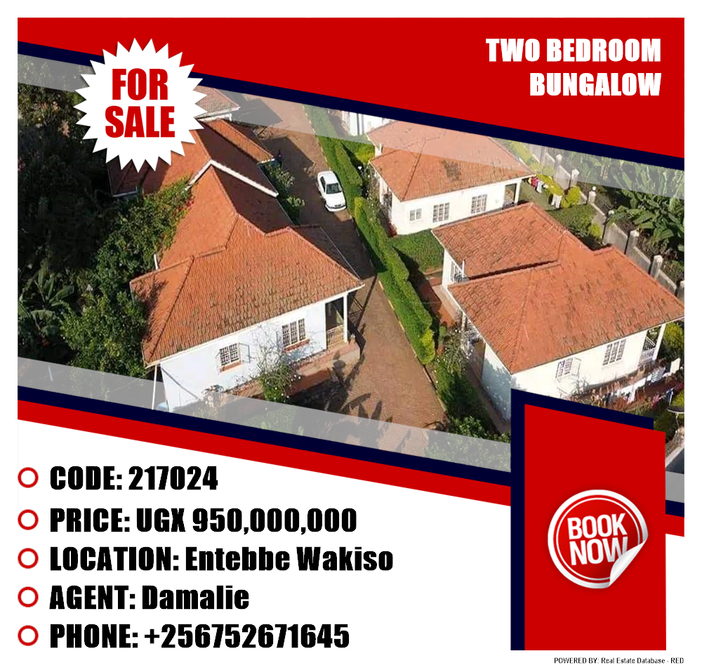 2 bedroom Bungalow  for sale in Entebbe Wakiso Uganda, code: 217024