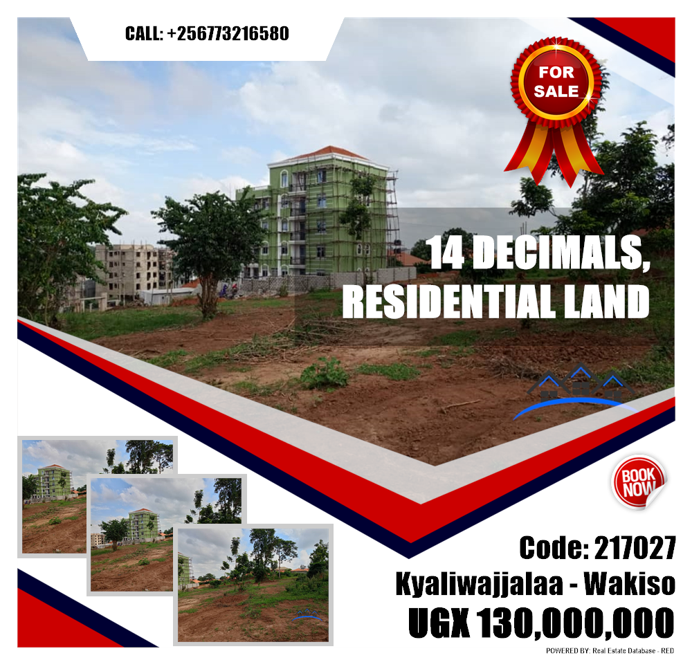 Residential Land  for sale in Kyaliwajjalaa Wakiso Uganda, code: 217027