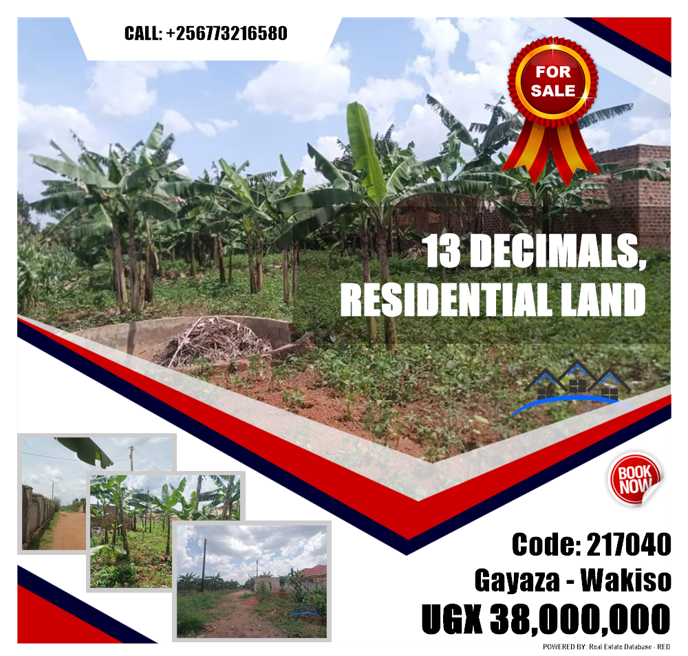 Residential Land  for sale in Gayaza Wakiso Uganda, code: 217040