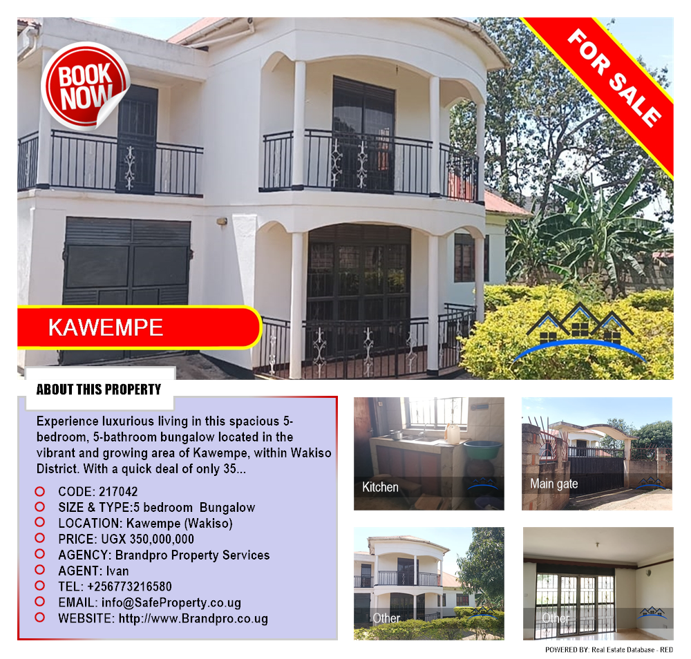 5 bedroom Bungalow  for sale in Kawempe Wakiso Uganda, code: 217042