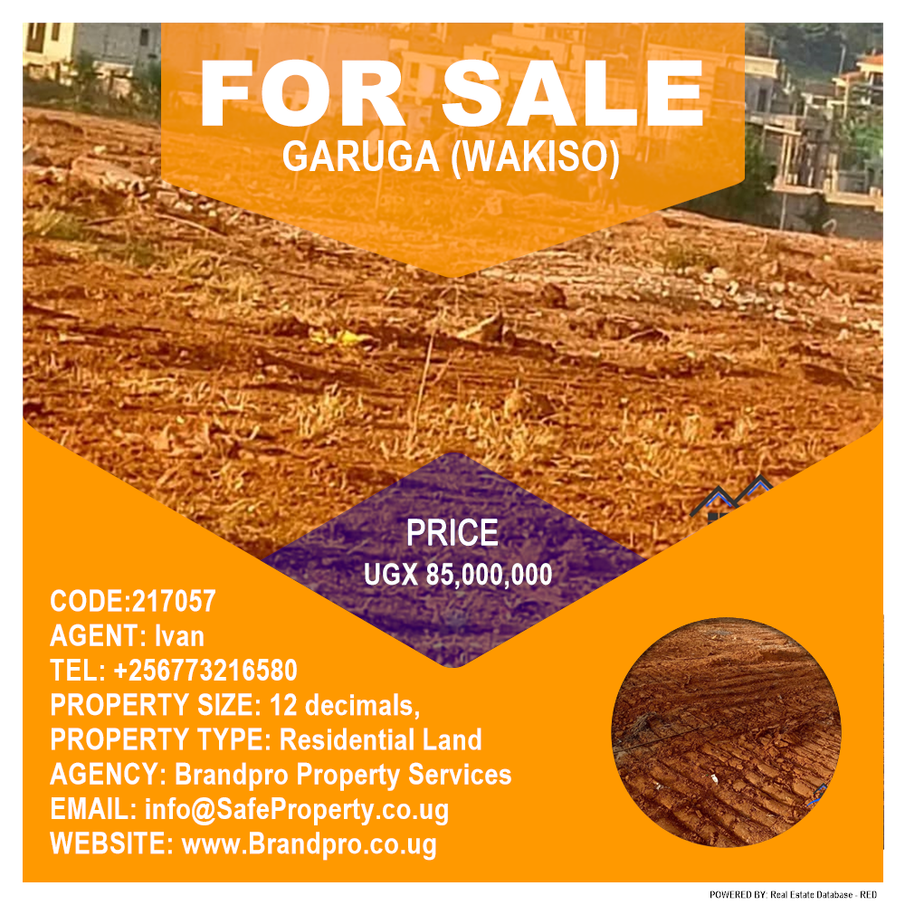 Residential Land  for sale in Garuga Wakiso Uganda, code: 217057