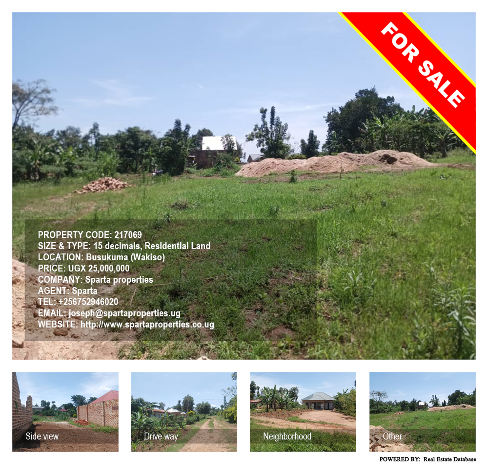 Residential Land  for sale in Busukuma Wakiso Uganda, code: 217069