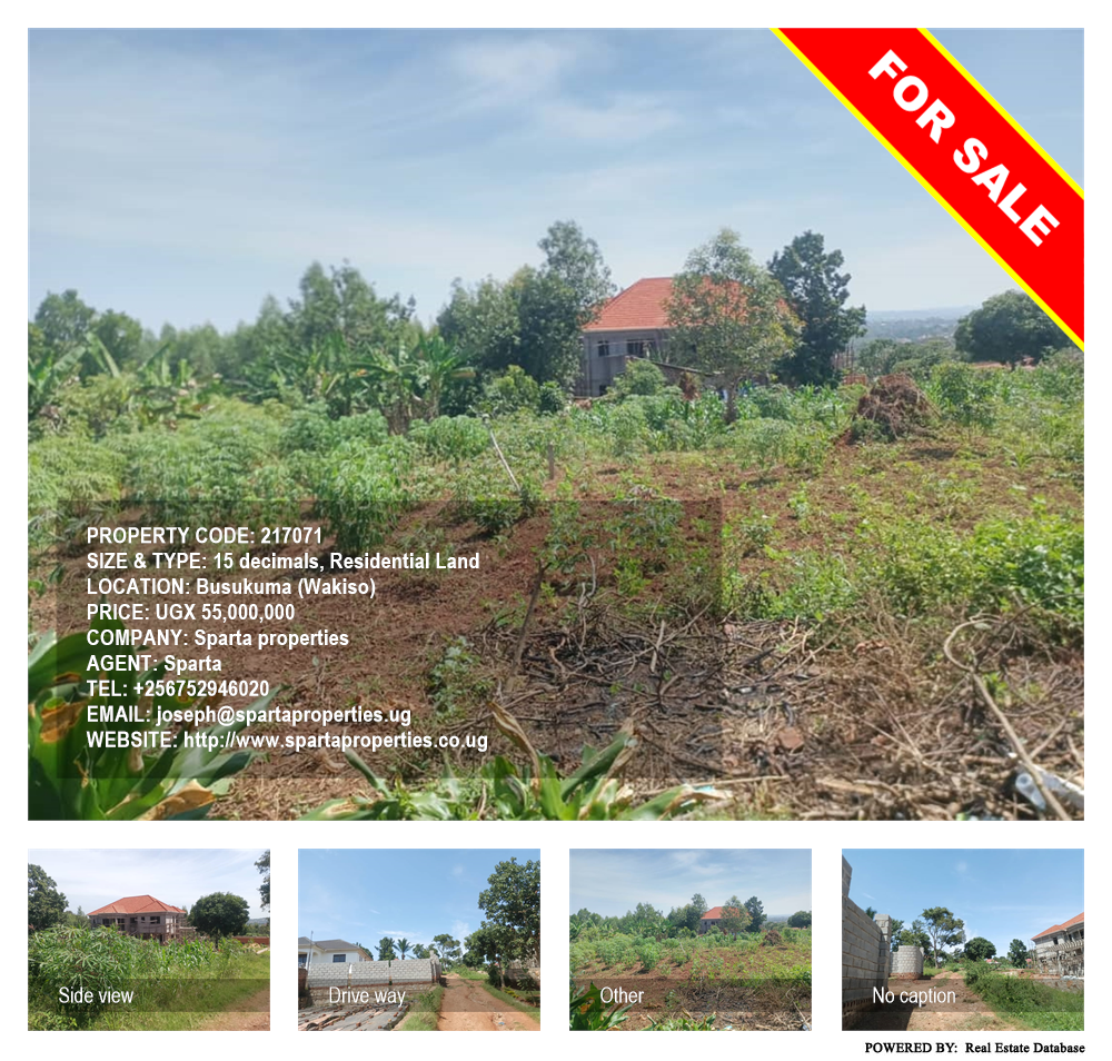 Residential Land  for sale in Busukuma Wakiso Uganda, code: 217071