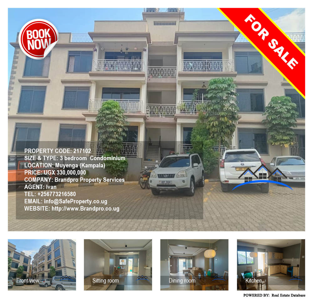 3 bedroom Condominium  for sale in Muyenga Kampala Uganda, code: 217102