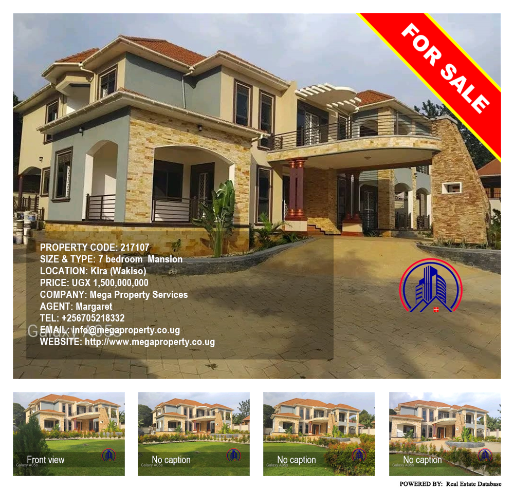 7 bedroom Mansion  for sale in Kira Wakiso Uganda, code: 217107