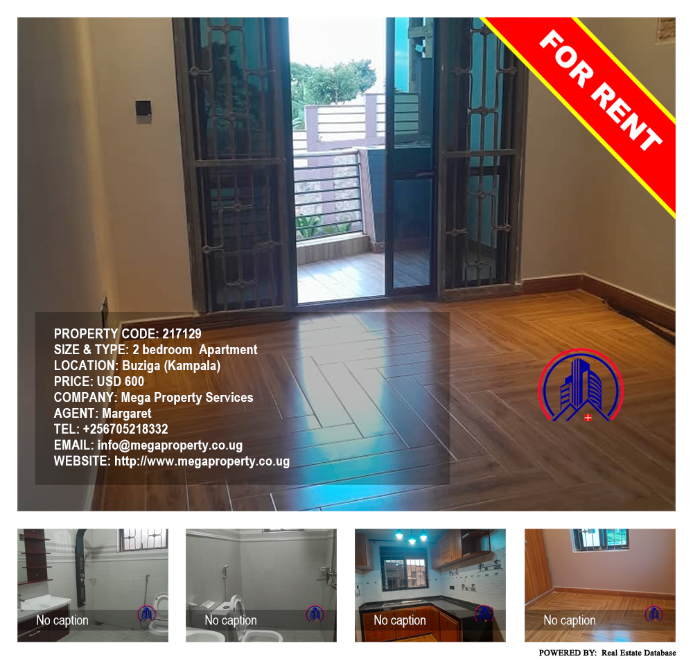 2 bedroom Apartment  for rent in Buziga Kampala Uganda, code: 217129