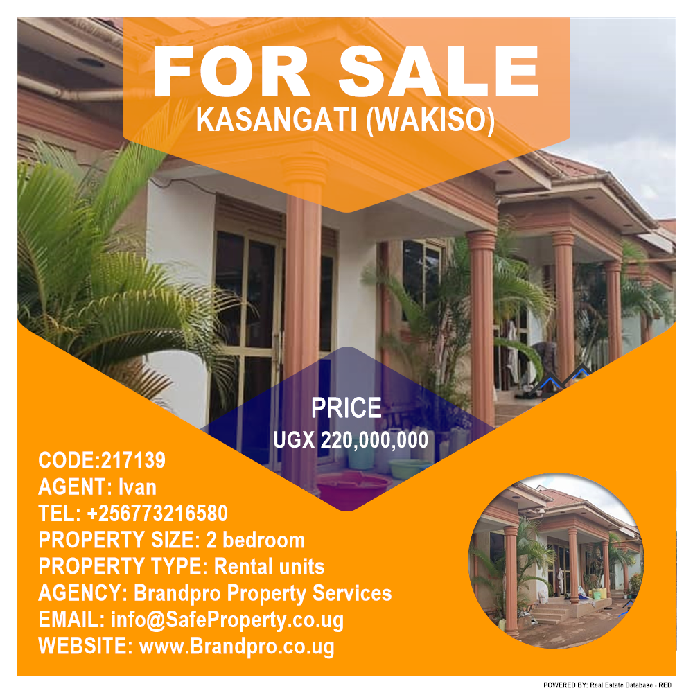 2 bedroom Rental units  for sale in Kasangati Wakiso Uganda, code: 217139