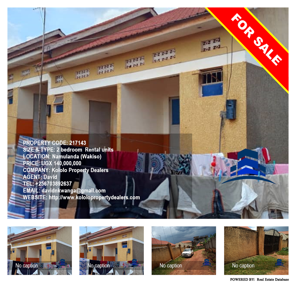 2 bedroom Rental units  for sale in Namulanda Wakiso Uganda, code: 217143